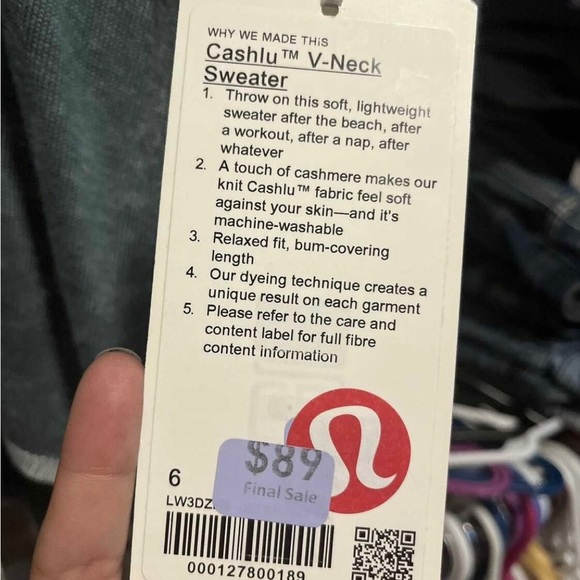 Green Lululemon sweater - Picture 2 of 2